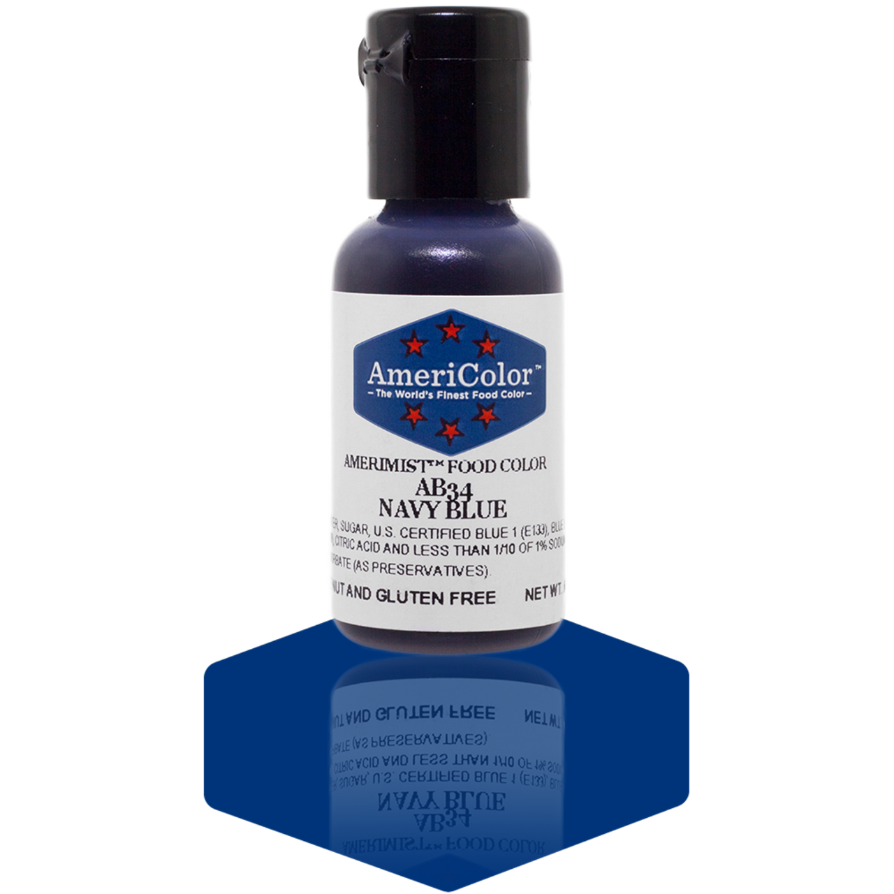 AmeriColor, Navy Blue, .65 Ounce, AmeriMist Airbrush Food Coloring